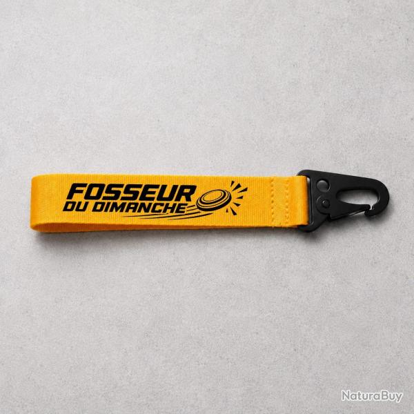 Porte-cl� Ball Trap - Fosseur du dimanche - Jaune