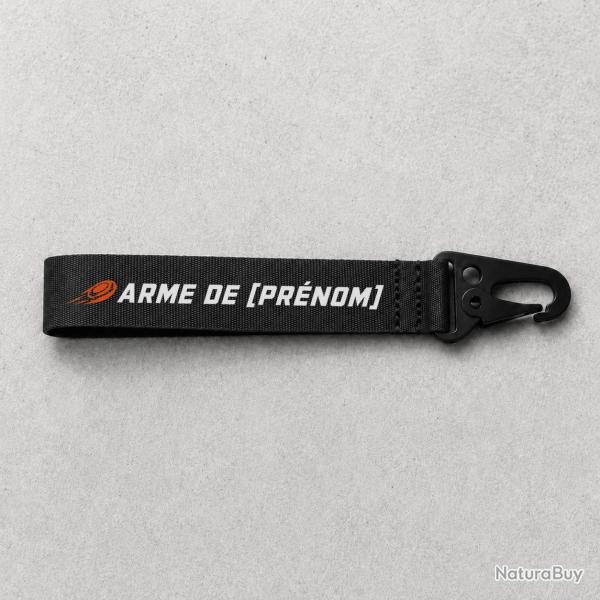 Porte-cl� Ball Trap - Arme de pr�nom - Noir