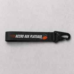 Porte-cl&eacute; Ball Trap - Accro aux plateaux - Noir
