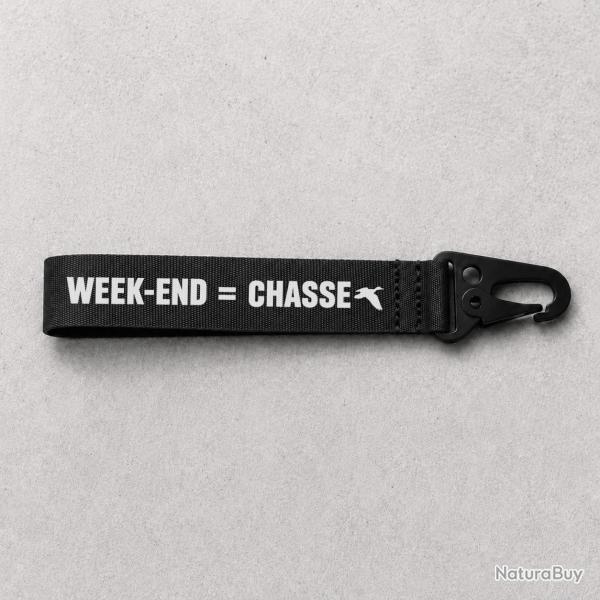 Porte-cl� Chasse - Week-end �gale chasse - Noir