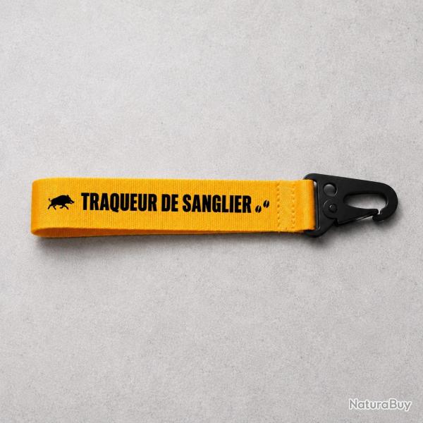Porte-cl� Chasse - Traqueur de sanglier - Jaune