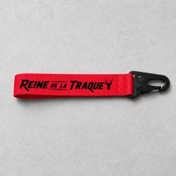 Porte-cl&eacute; Chasse - Reine de la traque - Rouge