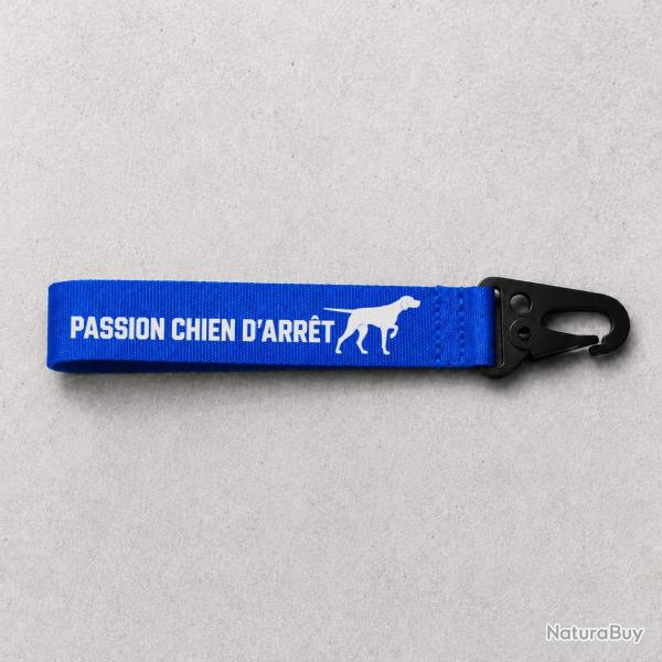 Porte-cl� Chasse - Passion chien d'arr�t - Bleu