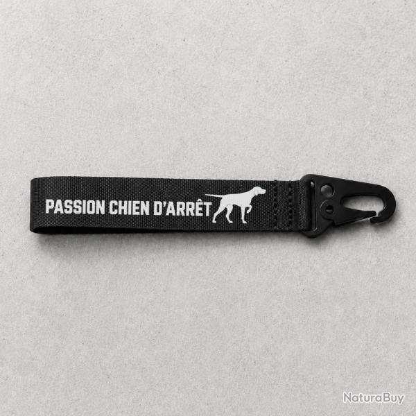 Porte-cl� Chasse - Passion chien d'arr�t - Noir