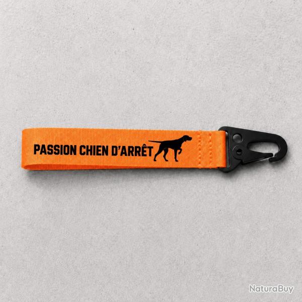 Porte-cl� Chasse - Passion chien d'arr�t - Orange