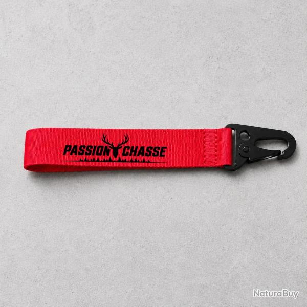 Porte-cl� Chasse - Passion chasse - Cerf - Rouge