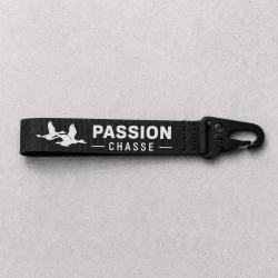 Porte-cl&eacute; Chasse - Passion chasse - Canards en vol 2 - Noir