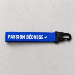 Porte-cl&eacute; Chasse - Passion b&eacute;casse - Bleu
