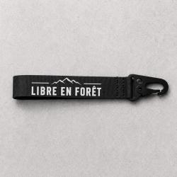 Porte-cl&eacute; Chasse - Libre en for&ecirc;t - Noir