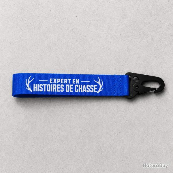 Porte-cl� Chasse - Expert en histoires de chasse - Bleu