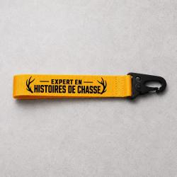 Porte-cl&eacute; Chasse - Expert en histoires de chasse - Jaune