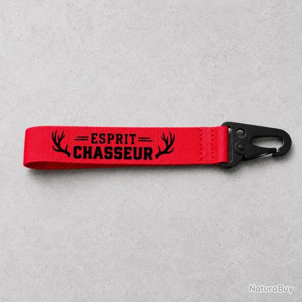 Porte-cl� Chasse - Esprit chasseur - Rouge