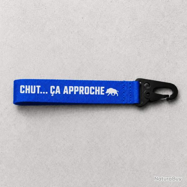 Porte-cl� Chasse - Chut, �a approche - Bleu