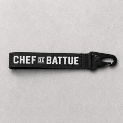 Porte-cl&eacute; Chasse - Chef de battue - Noir