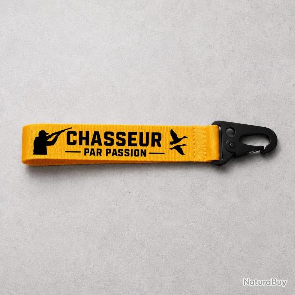 Porte-cl� Chasse - Chasseur par passion - Jaune