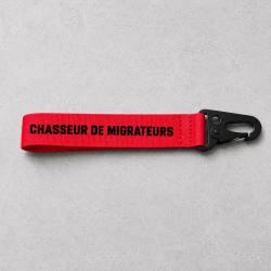 Porte-cl&eacute; Chasse - Chasseur de migrateurs - Rouge