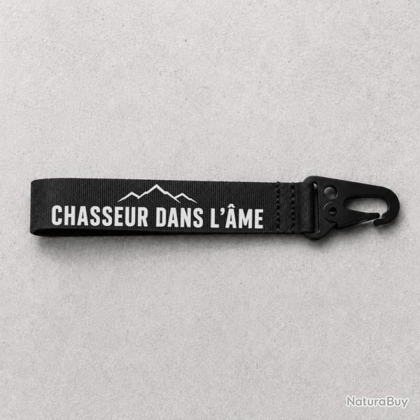 Porte-cl� Chasse - Chasseur dans l'�me - Montagne - Noir