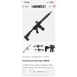 Pack complet airsoft : r&eacute;plique ssr 15 novritsch