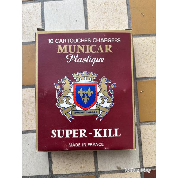 10 cartouches calibre 12/70 Municar avec sa bo�te d'origine, plomb 8