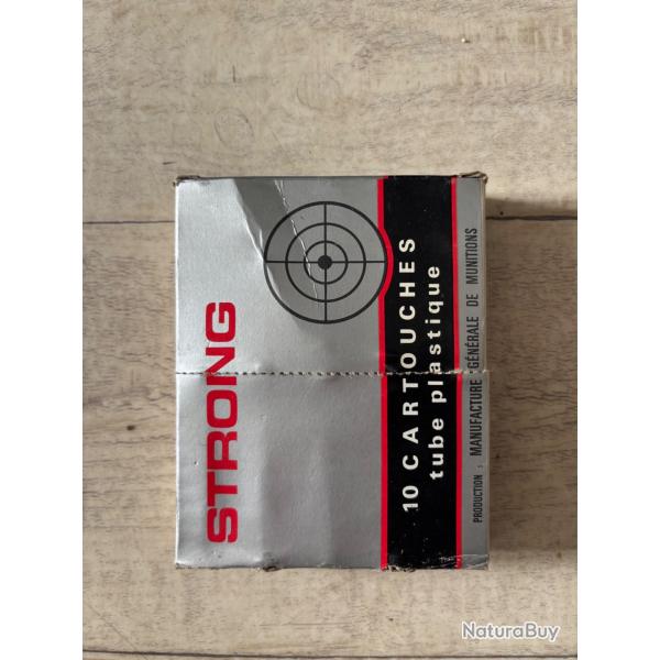 10 cartouches calibre 12 plomb 8 Strong de la Manufacture G�n�rale de Munitions