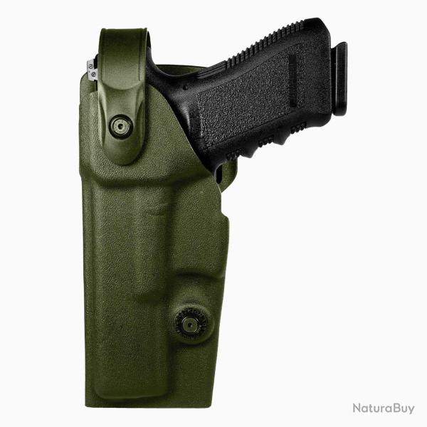Holster Vegatek VKD804 Glock 17/19/22/23 Vert Olive Gaucher