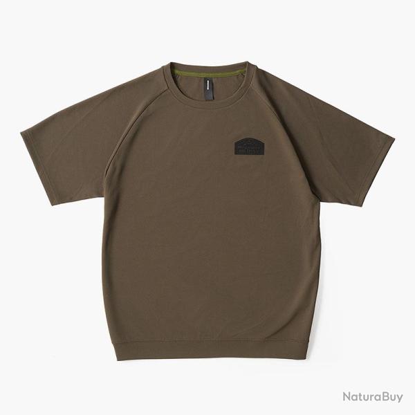 Tee shirt MEGABASS x BRIEFING Jolly roger emblem t-shirt olive M