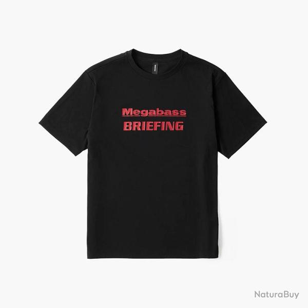 Tee shirt MEGABASS x BRIEFING Dry t-shirt black L