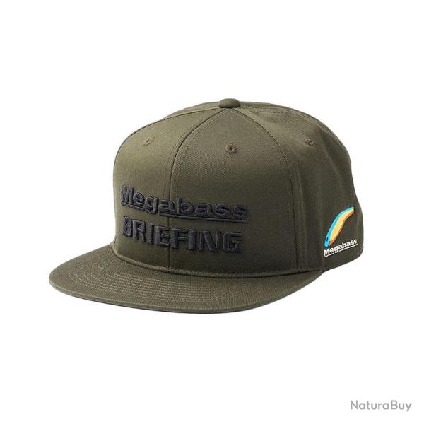 Casquette MEGABASS x BRIEFING Flat visor cap olive
