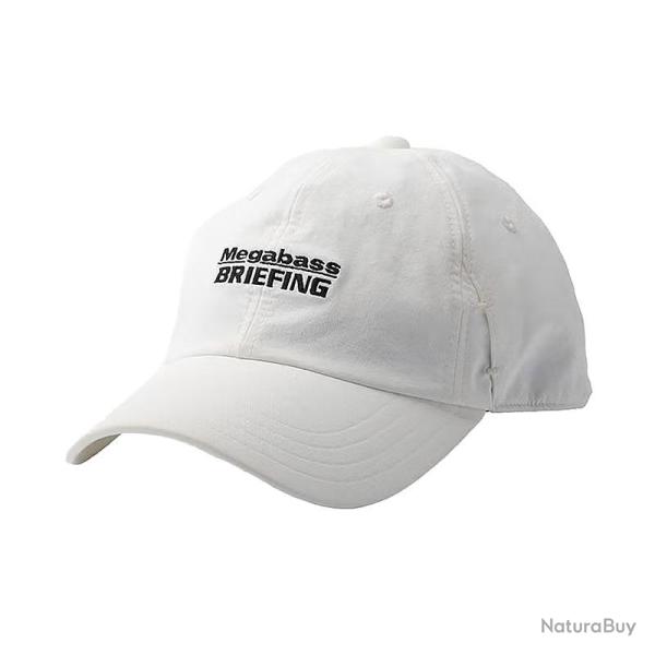 Casquette MEGABASS x BRIEFING Glasshold cap white
