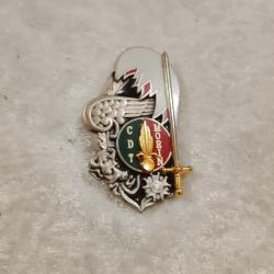 Insigne militaire cdt marin promotion St Cyr 1994 balme saumur g 4405