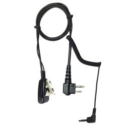 Cordon pour casque 3M Peltor (ProTac III, ...) et Sordin (Supreme Pro X) vers talkies Midland G9 Pro