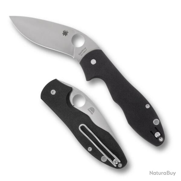 Couteau pliant Spyderco "RETRACT"  G10 noir