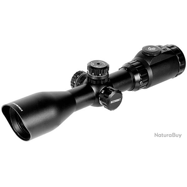 Lunette Scout UTG Long Eye Relief 2-7X44 AO Ret. Mildot Lumineux � colliers �30MM