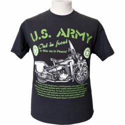 T-SHIRT U.S. ARMY - MOTO MILITAIRE - 100 % COTON fin de stock Taille L uniquement