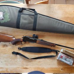 Carabine 270 browning a levier de sous-garde avec point rouge aimpoint micro H1