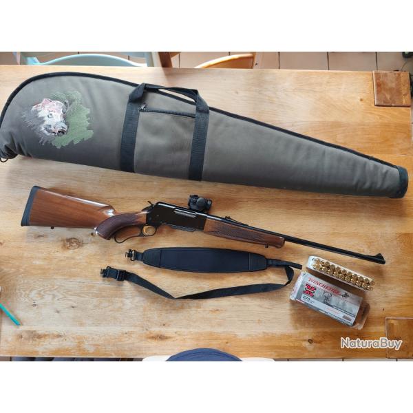 Carabine 270 browning a levier de sous-garde avec point rouge aimpoint micro H1