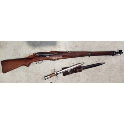 Carabine k11 Schmidt and Rubin 7, 5x55 suisse avec sa ba&iuml;onnette