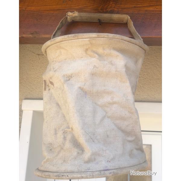 Seau toile neuf Vache � eau type 14/18 WW2 Indochine Alg�rie Jeep pompier