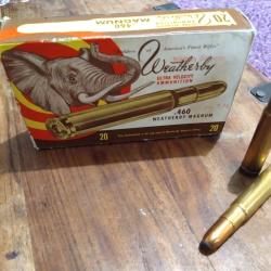 Weatherby .460 Magnum - bo&icirc;te Elephant - 500 gr T.M. - 20 cartouches