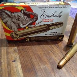 Weatherby .460 Magnum - bo&icirc;te Elephant - 500 gr Full Jacket - 17 Cartouches