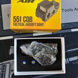 Titre : Viseur Red Dot Soft Air 551 CQB - Airsoft - bo&icirc;te d'origine