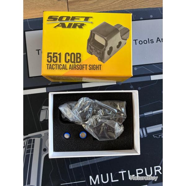 Titre : Viseur Red Dot Soft Air 551 CQB - Airsoft - bo�te d'origine