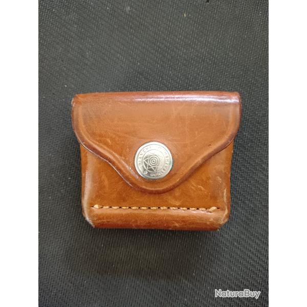 PORTE CARTOUCHES BIANCHI CUIR FAUVE 5X 38 SPL