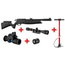 Pack Gamo Arrow PCP 4,5 mm + PARD NV007V2 + Illuminateur Pard IR et Pompe