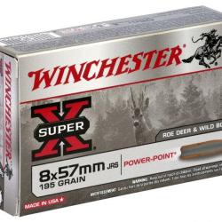 MUNITIONS WINCHESTER 8X57 JRS 195 GRAINS