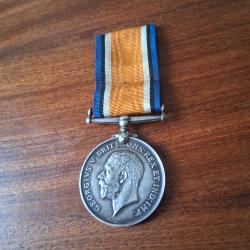 M&eacute;daille d'Argent Britannique - British War Medal 1914-1918 - WW1 - Roi George