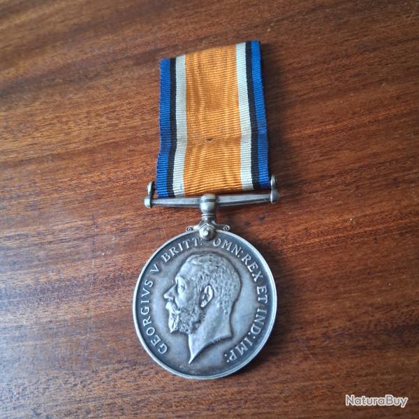 M�daille d'Argent Britannique - British War Medal 1914-1918 - WW1 - Roi George