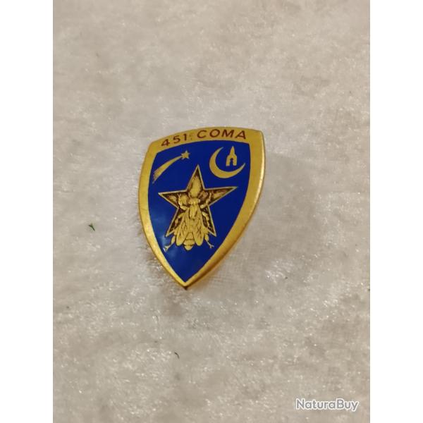 Insigne militaire  451 coma compagnie ou    section de commis et ouvriers dragon paris