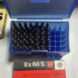 cartouches 8x68S RWS et HIRTENGERGER
