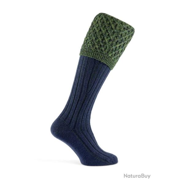Chaussettes de chasse Chelsea luxe - Navy - Pennine - 40 - 42 / Bleu
